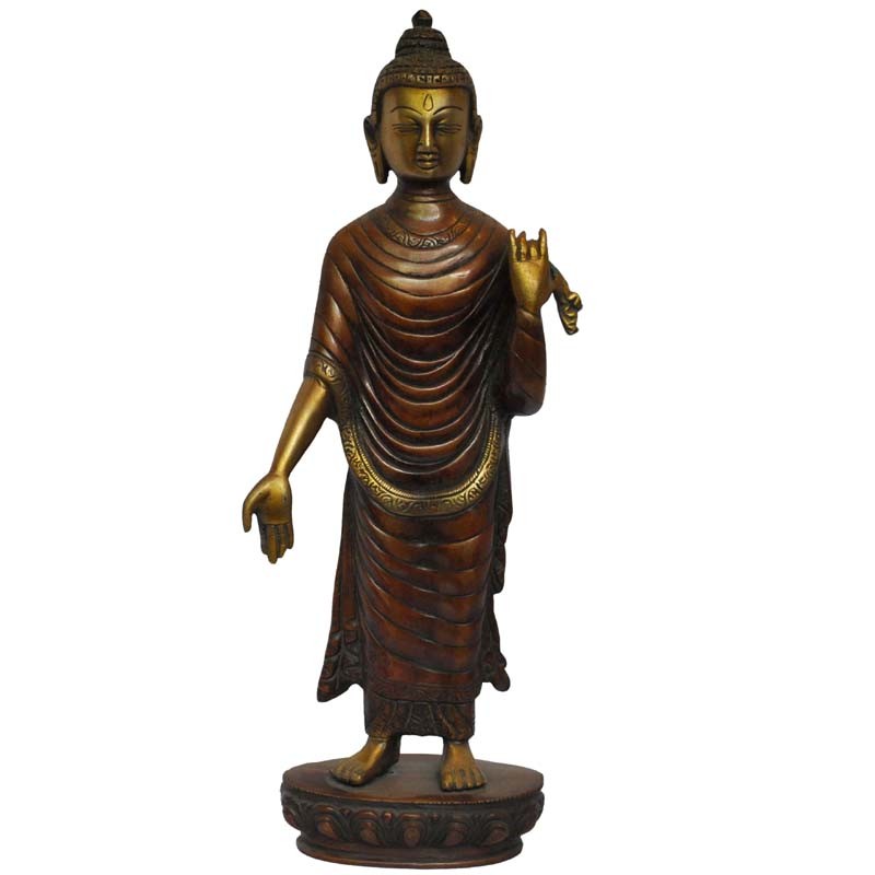 standing-buddha-brass-idol